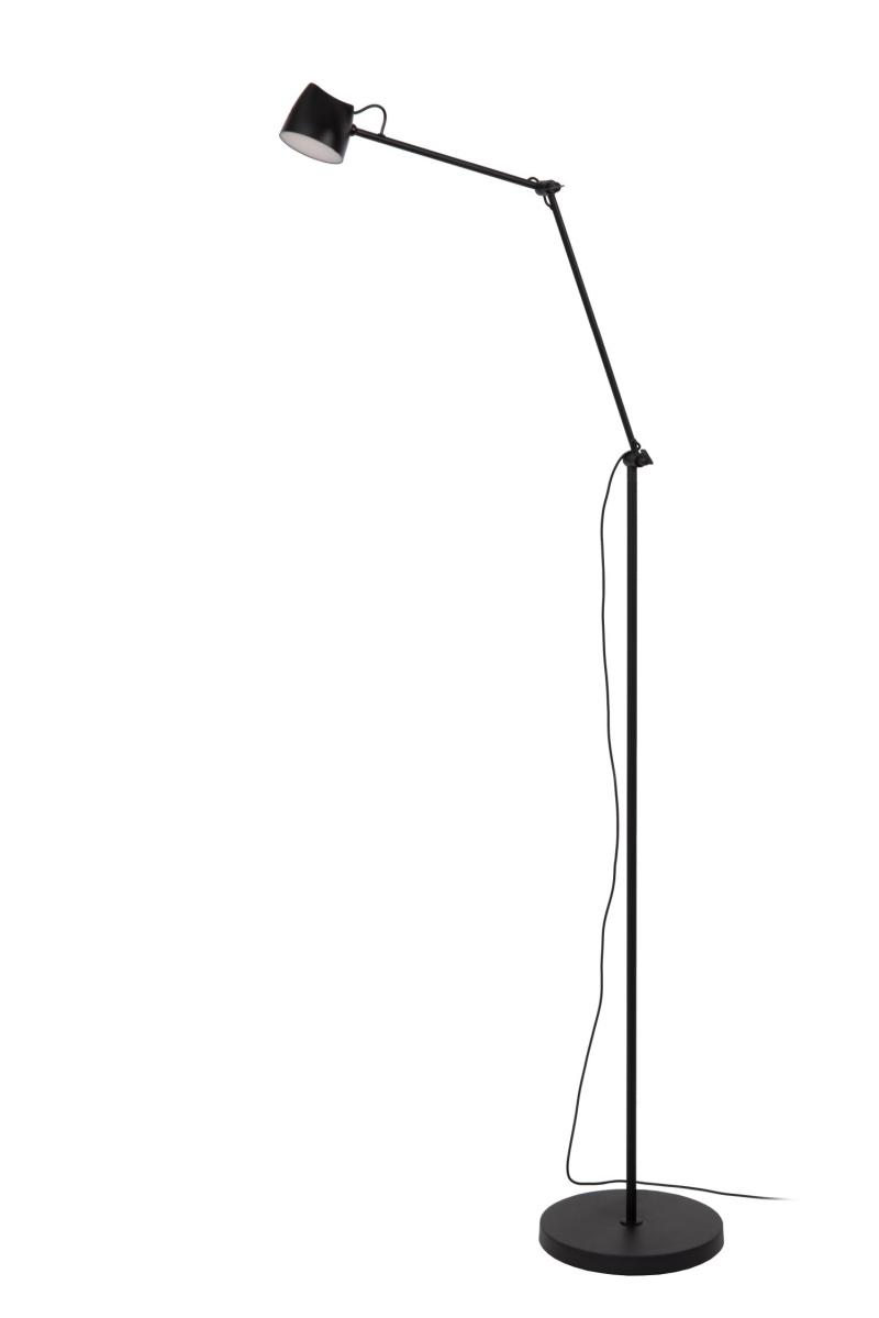Lucide MILNE - Floor lamp - LED Dim. - 1x8W 2700K - Black